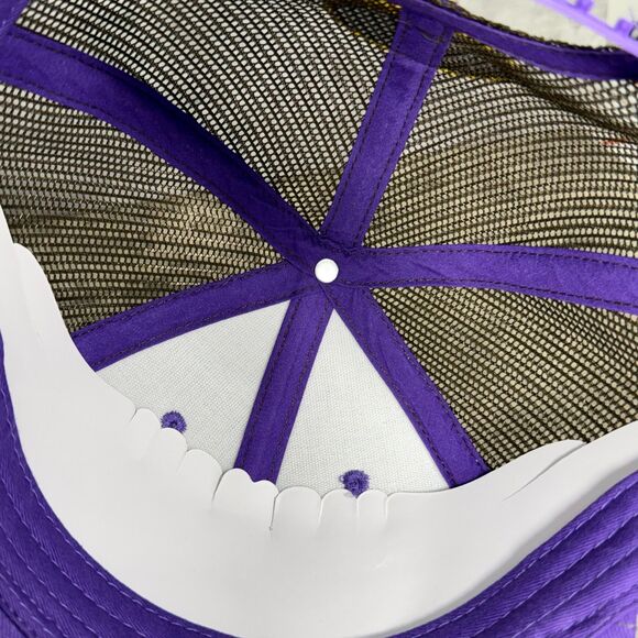 NEW LSU Tigers Mossy Oak Hat OS Purple Camo Adjustable Trucker - Picture 8 of 8